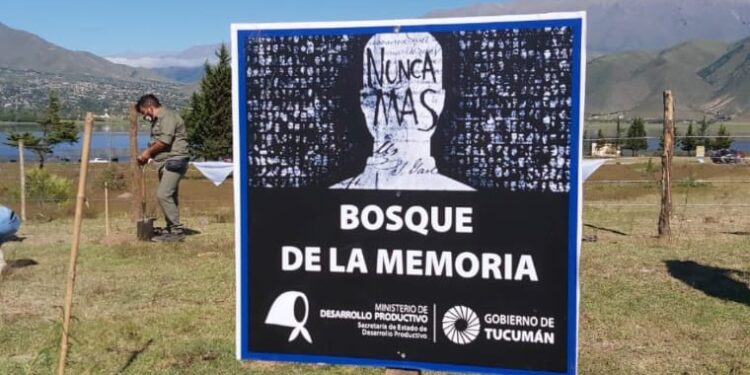 Jornada de forestación en el Dique la Angostura