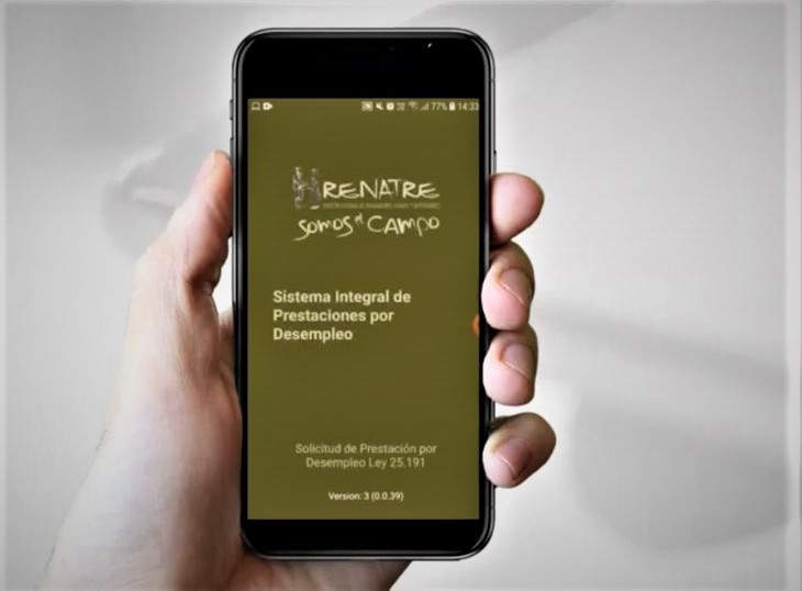 El RENATRE lanzó una app para gestionar la prestación por desempleo desde el celular