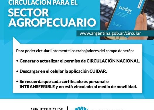 Atención productores: instrucciones para sacar el permiso de circulación