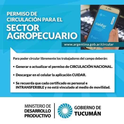 Atención productores: instrucciones para sacar el permiso de circulación