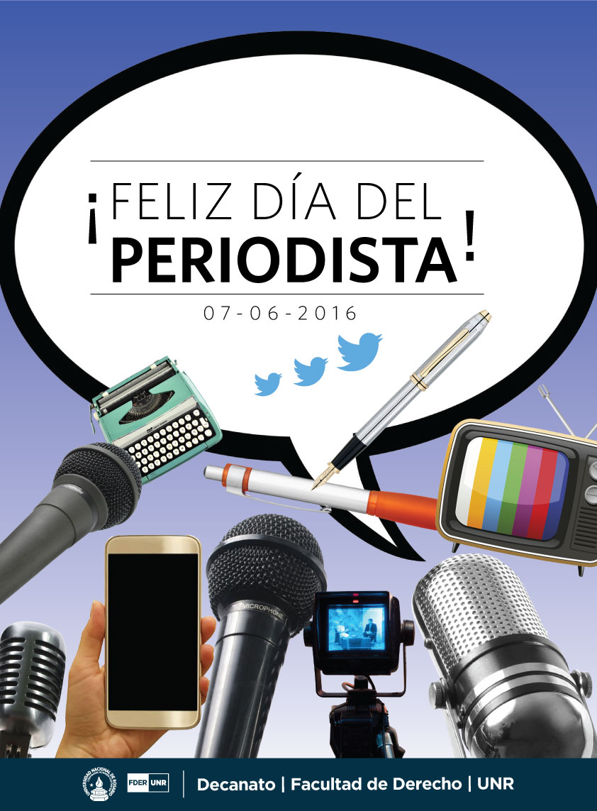 Feliz día a todos los periodistas