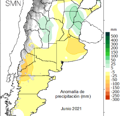 Pronóstico climático para julio, agosto y setiembre
