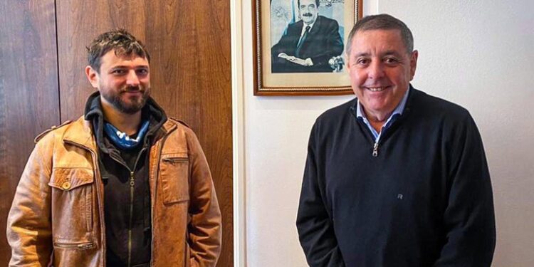 Inesperado encuentro: El senador Alfredo De Angeli y Juan Grabois reunidos por la colonización de tierras fiscales
