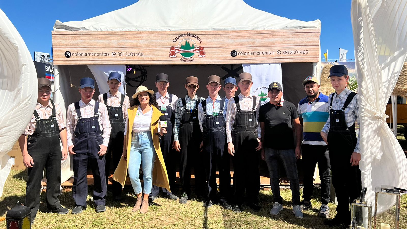 La colonia menonita estuvo presente en Expo Apronor