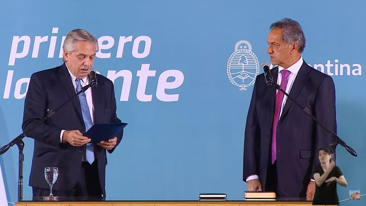 Asumió el nuevo ministro de desarrollo productivo Daniel Scioli