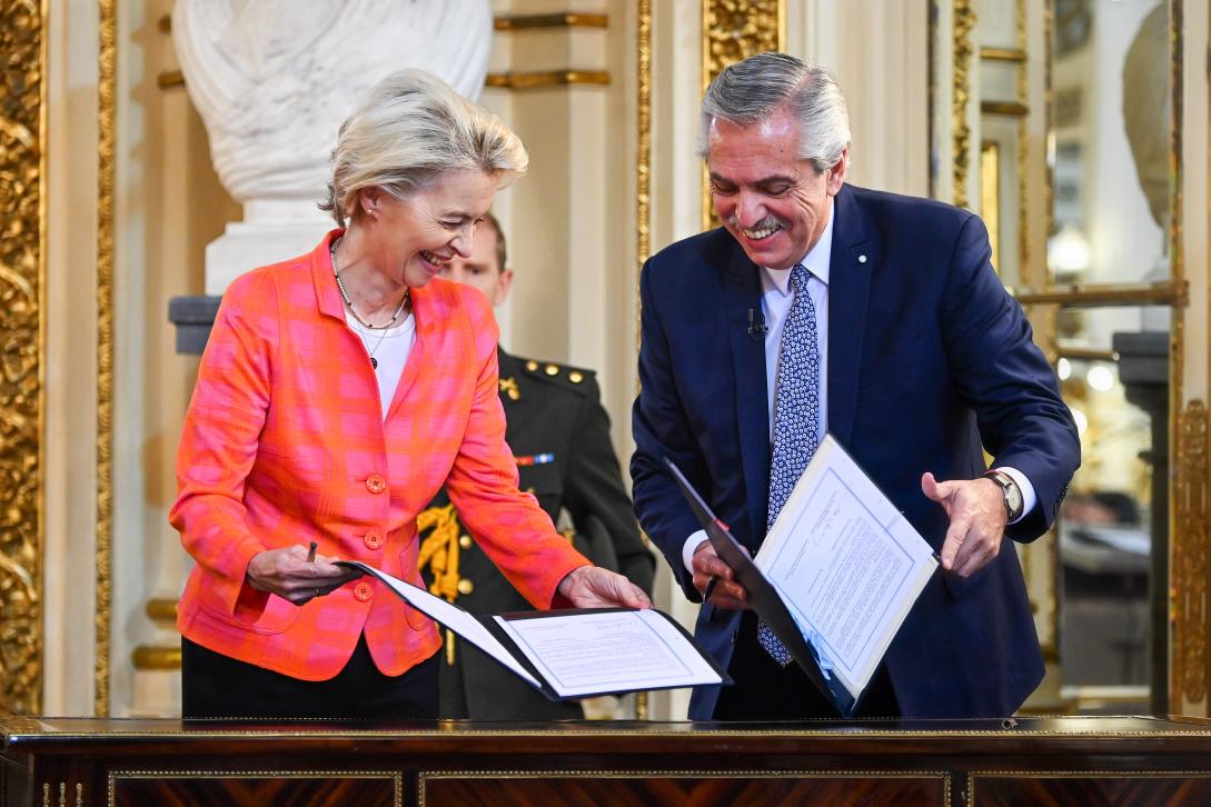La presidenta de la Comisión Europea visitó nuestro país