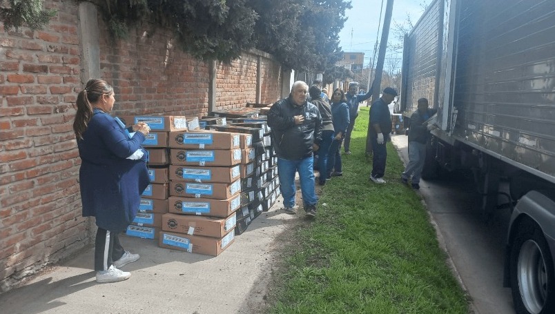 Acción solidaria: carne bovina decomisada por Aduana va a los comedores de Cáritas