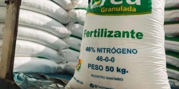 La importación de urea cae al menor nivel en siete años