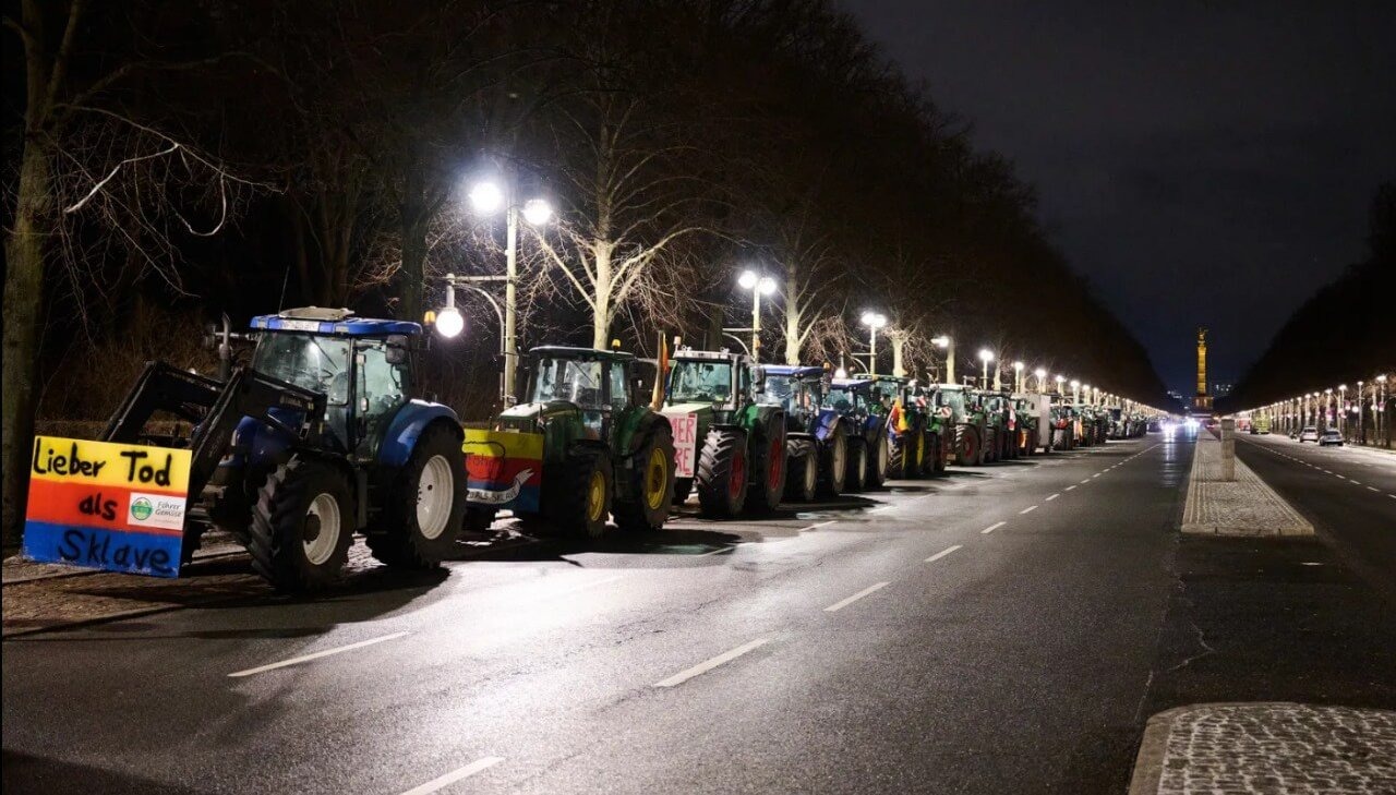 Se profundiza el reclamo de los productores en Alemania y los tractorazos llegan a todo el país