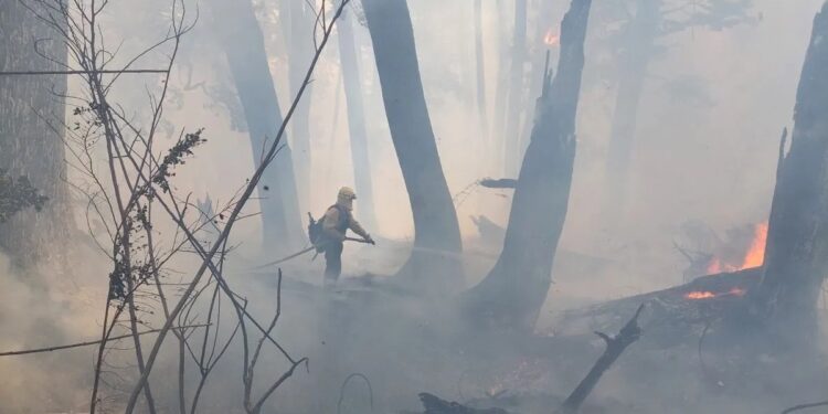 Bariloche y el incendio en el parque Nahuel Huapi: llovió, pero preocupa la intensidad del viento