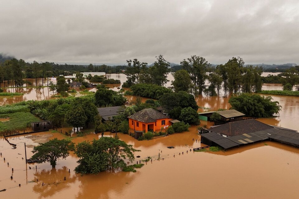 Brasil: las inundaciones causan gran perjuicio al sector agropecuario