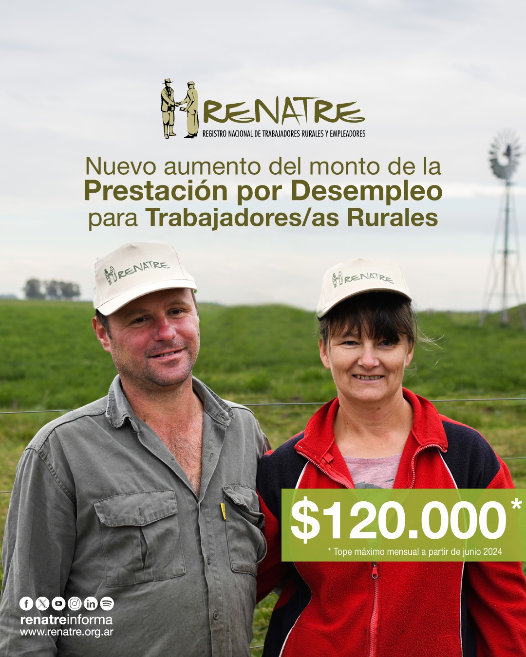 El Renatre aumentó la prestación por desempleo y asciende el monto máximo a $120.000