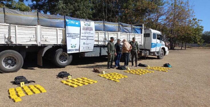 Llevaba 82 kilos de cocaína en un camión con soja que iba a Rosario