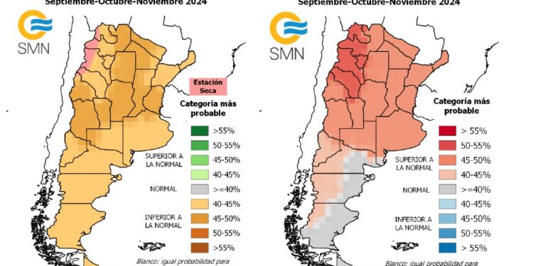 Seco y con más calor que lo normal: el clima en la primavera asoma con nubarrones para el agro