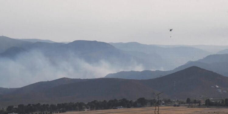 Milei visitó las zonas de incendios y Córdoba declarará el desastre agropecuario