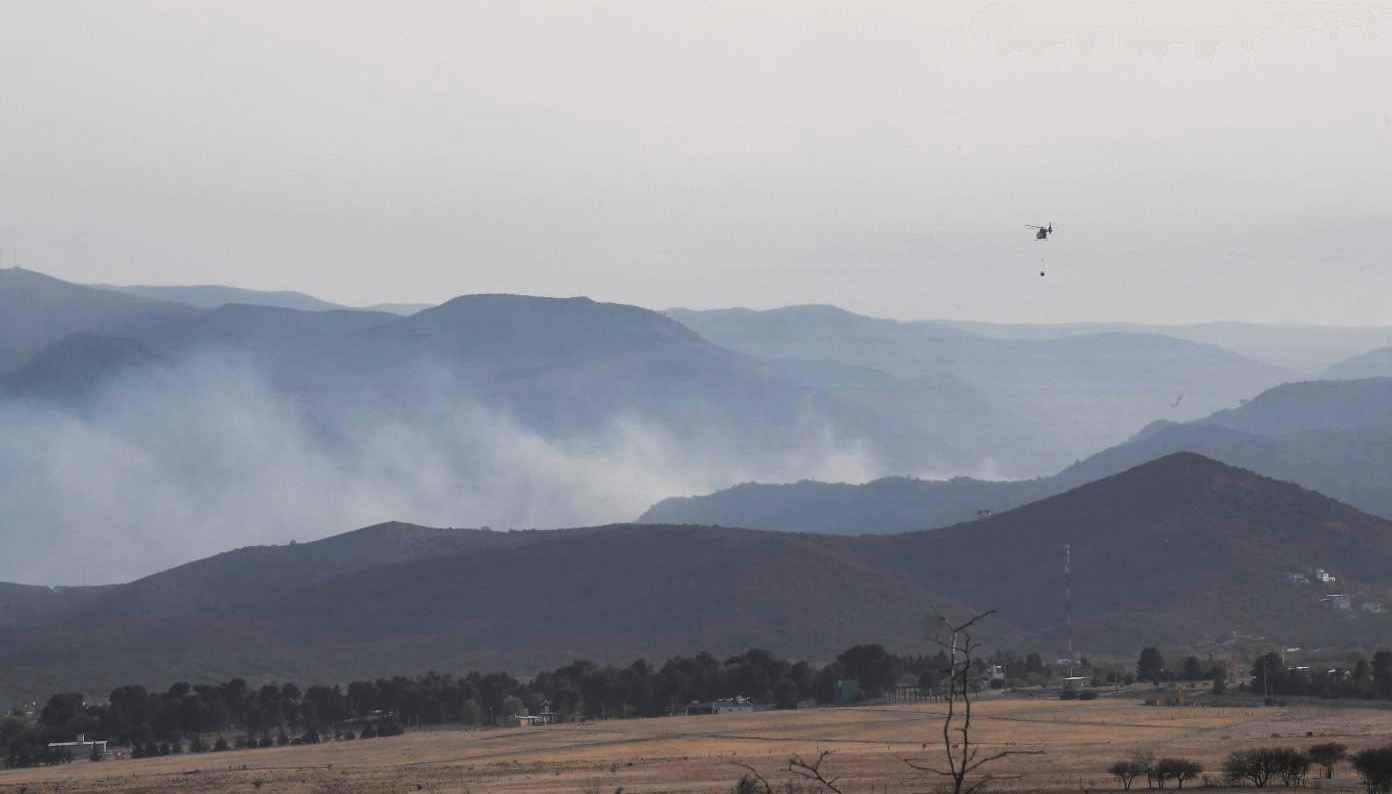 Milei visitó las zonas de incendios y Córdoba declarará el desastre agropecuario