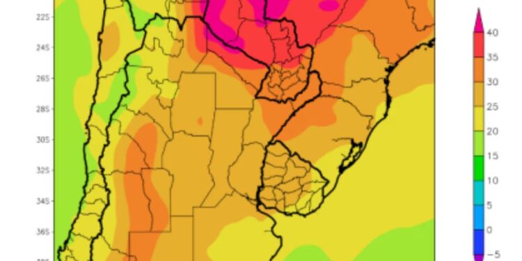 Prevén altas temperaturas para el centro del país y tormentas para el norte del área agrícola