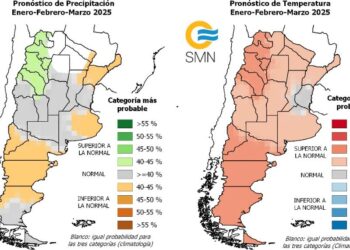 El pronóstico climático para el verano: lluvias normales, pero temperaturas superiores al promedio