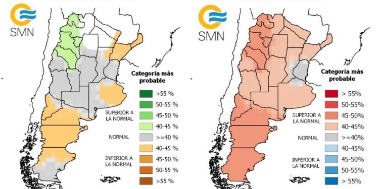 El pronóstico climático para el verano: lluvias normales, pero temperaturas superiores al promedio