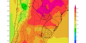 Intensos calores y precipitaciones dispares se esperan para el área agrícola de Argentina
