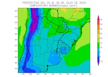 Avanza una masa de aire polar marítima y extiende el frío a todo el país