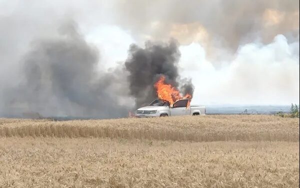 Alerta por el incendio de pick ups en rastrojo de trigo y cebada: por qué pasa y cómo evitarlo