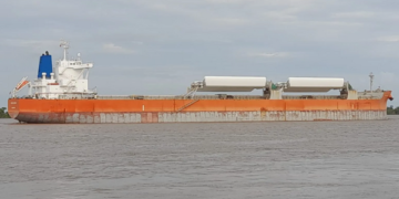 Primera vez en Argentina: el buque granelero a vela que cargó trigo con destino al sudeste asiático