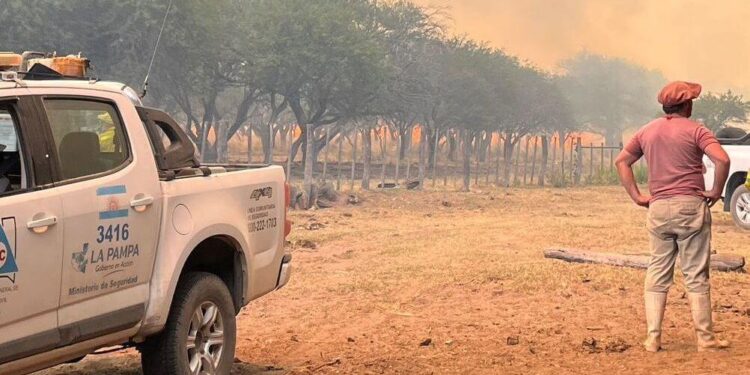 La Pampa bajo fuego: un avance temible de incendios que devora campos, hacienda y futuro