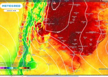 Un frente frío trae lluvias y tormentas fuertes desde el centro hacia el norte agrícola de la Argentina