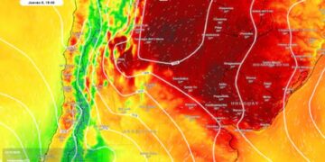 Un frente frío trae lluvias y tormentas fuertes desde el centro hacia el norte agrícola de la Argentina