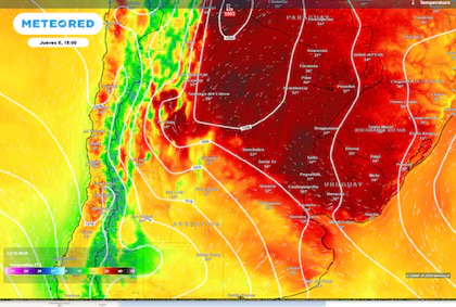 Un frente frío trae lluvias y tormentas fuertes desde el centro hacia el norte agrícola de la Argentina