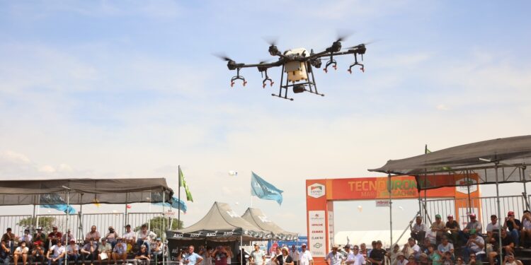 Drones en Expoagro: la tecnología que dejó de ser novedad para convertirse en herramienta clave